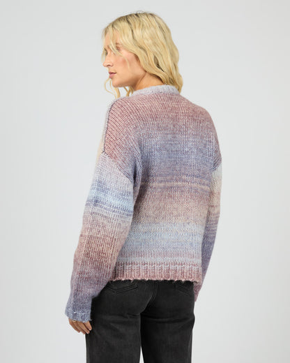 Fray knit jumper