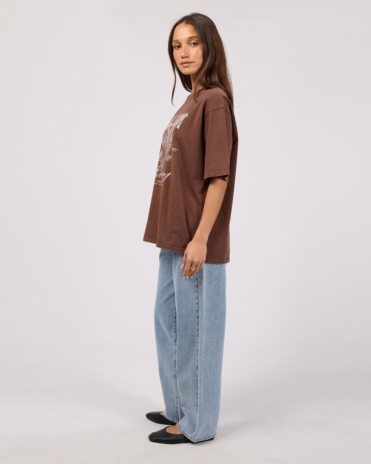 Fundamental Oversized Tee- Brown