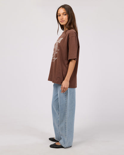Fundamental Oversized Tee- Brown