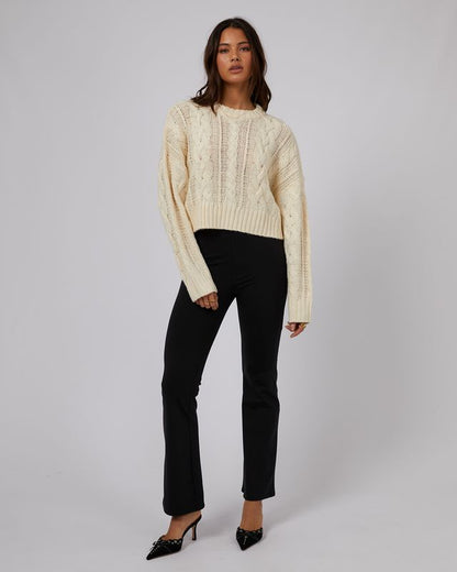 Erika Cable Knit - Vintage White