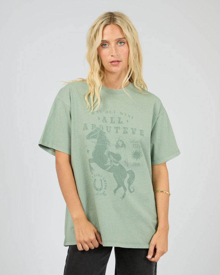 Giddy Up Tee - Sage