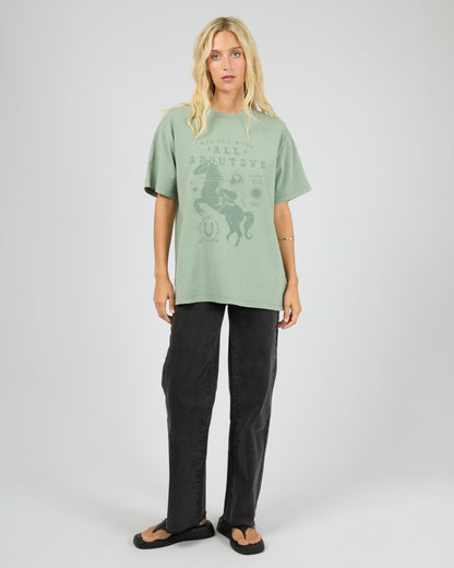 Giddy Up Tee - Sage