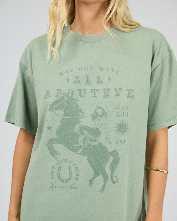 Giddy Up Tee - Sage