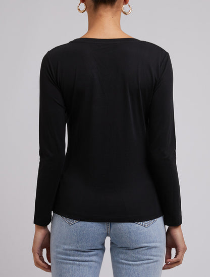 Harper L/S Tee - Black