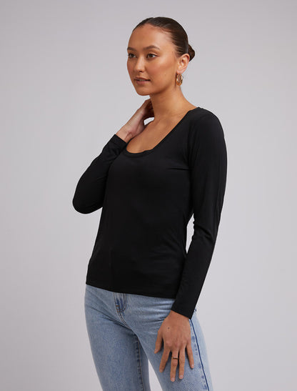 Harper L/S Tee - Black