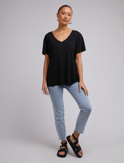 Harper Vee Tee - Black