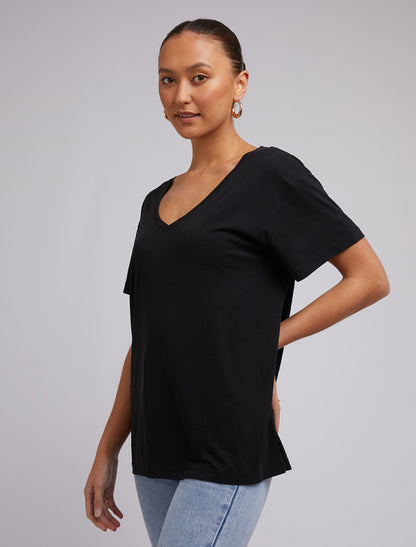 Harper Vee Tee - Black