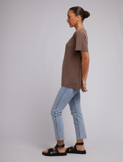 Harper Vee Tee - Brown