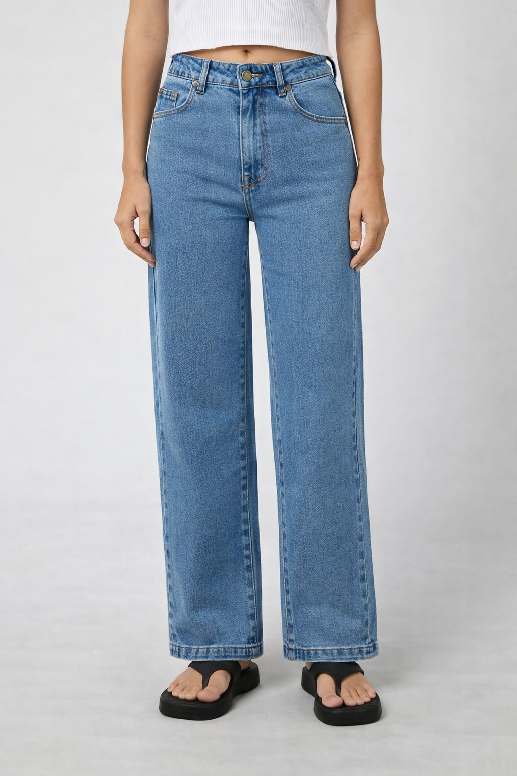 Jacqui Wide Leg- Petite- Light Blue