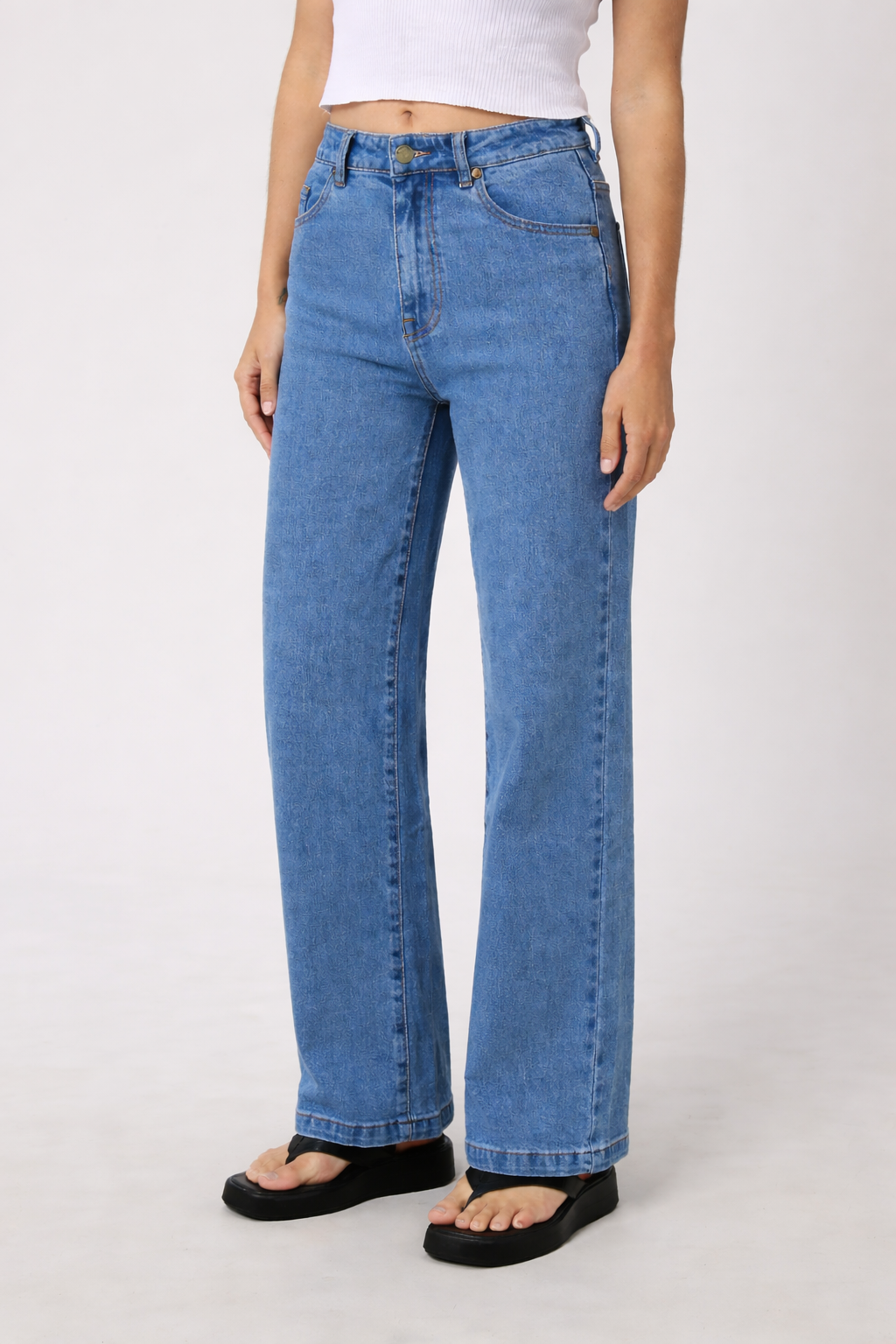 Jacqui Wide Leg- Petite- Light Blue