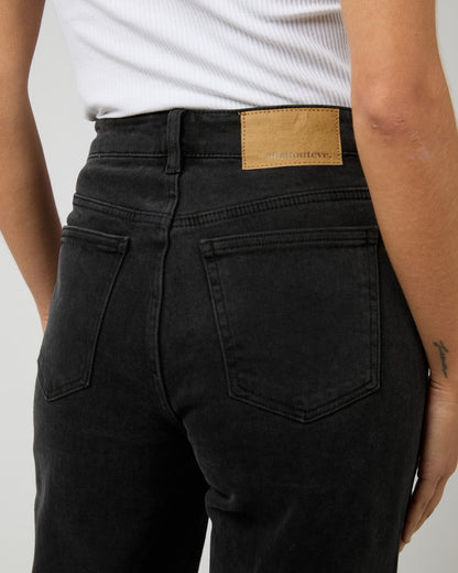 Jacqui Wide Leg - Washed Black