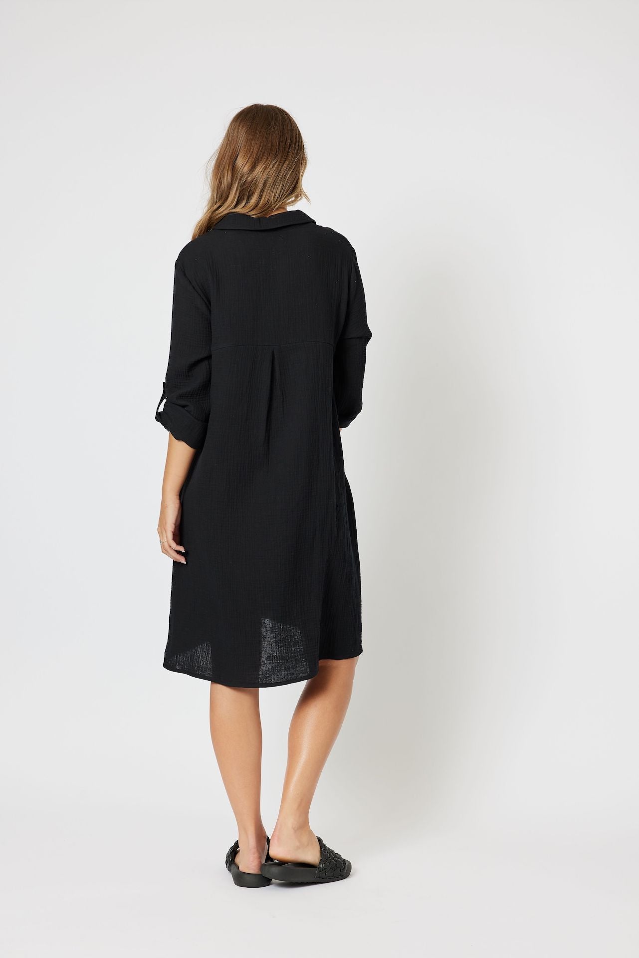 Byron Cotton Dress - Black