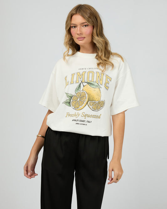 Limone Tee - Vintage White