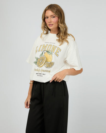 Limone Tee - Vintage White
