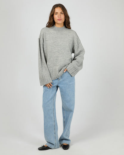 Lotus Knit Jumper - Grey Marle