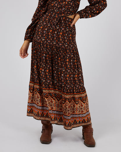Luna Floral Maxi Skirt