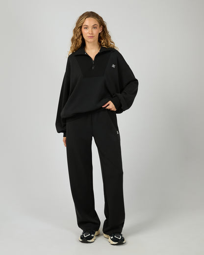 Luxe Active 1/4 Zip- Black