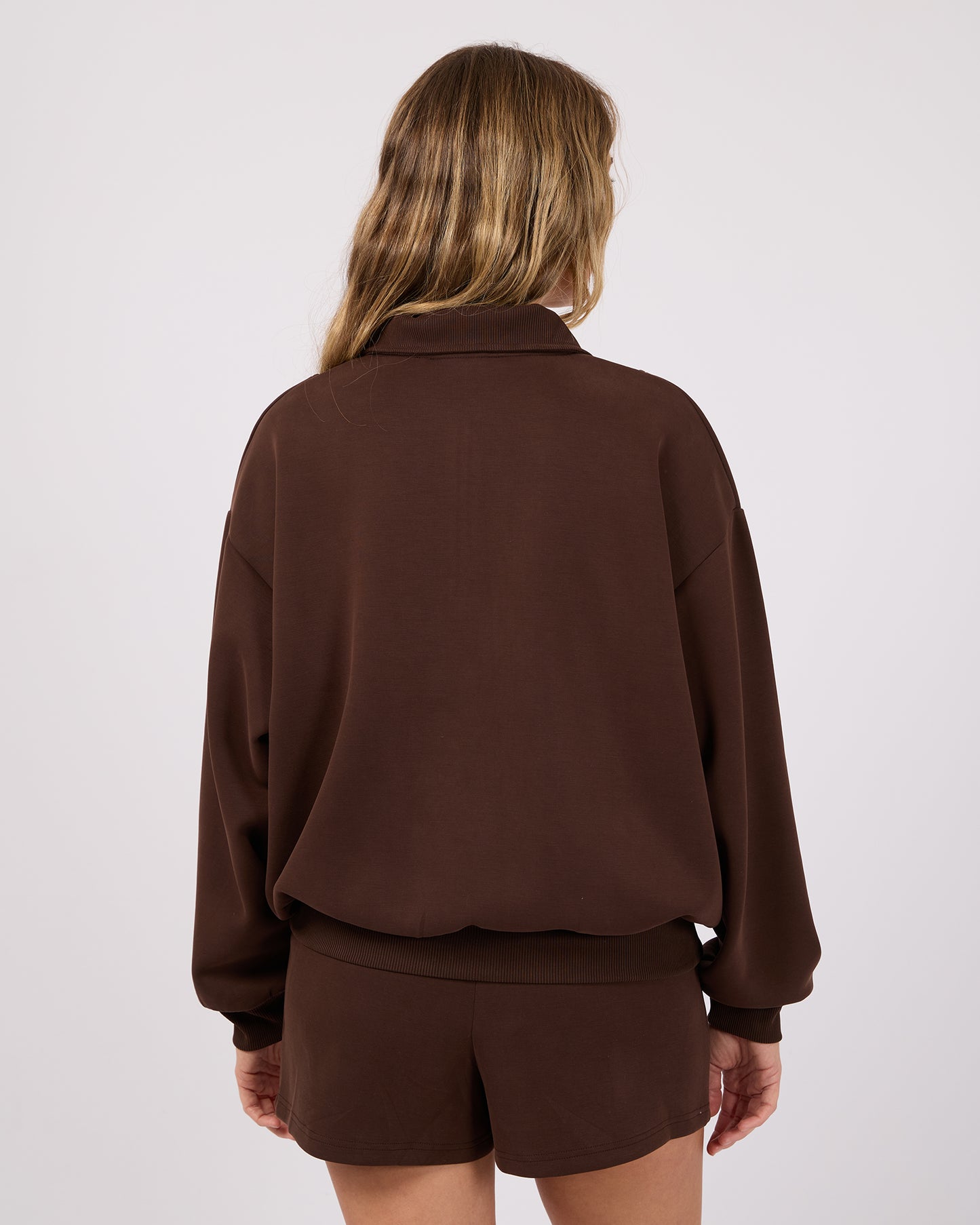 Luxe Active 1/4 Zip- Brown