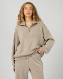 Luxe Active 1/4 Zip - Stone