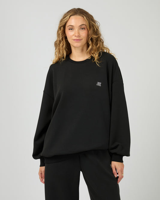 Luxe Active Box Crew - Black