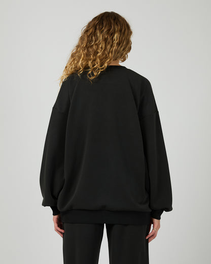 Luxe Active Box Crew - Black
