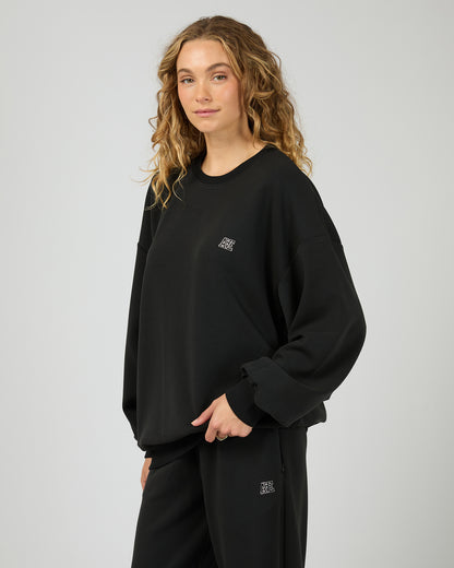 Luxe Active Box Crew - Black