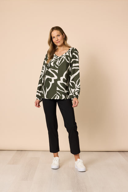 Lyon Print Top
