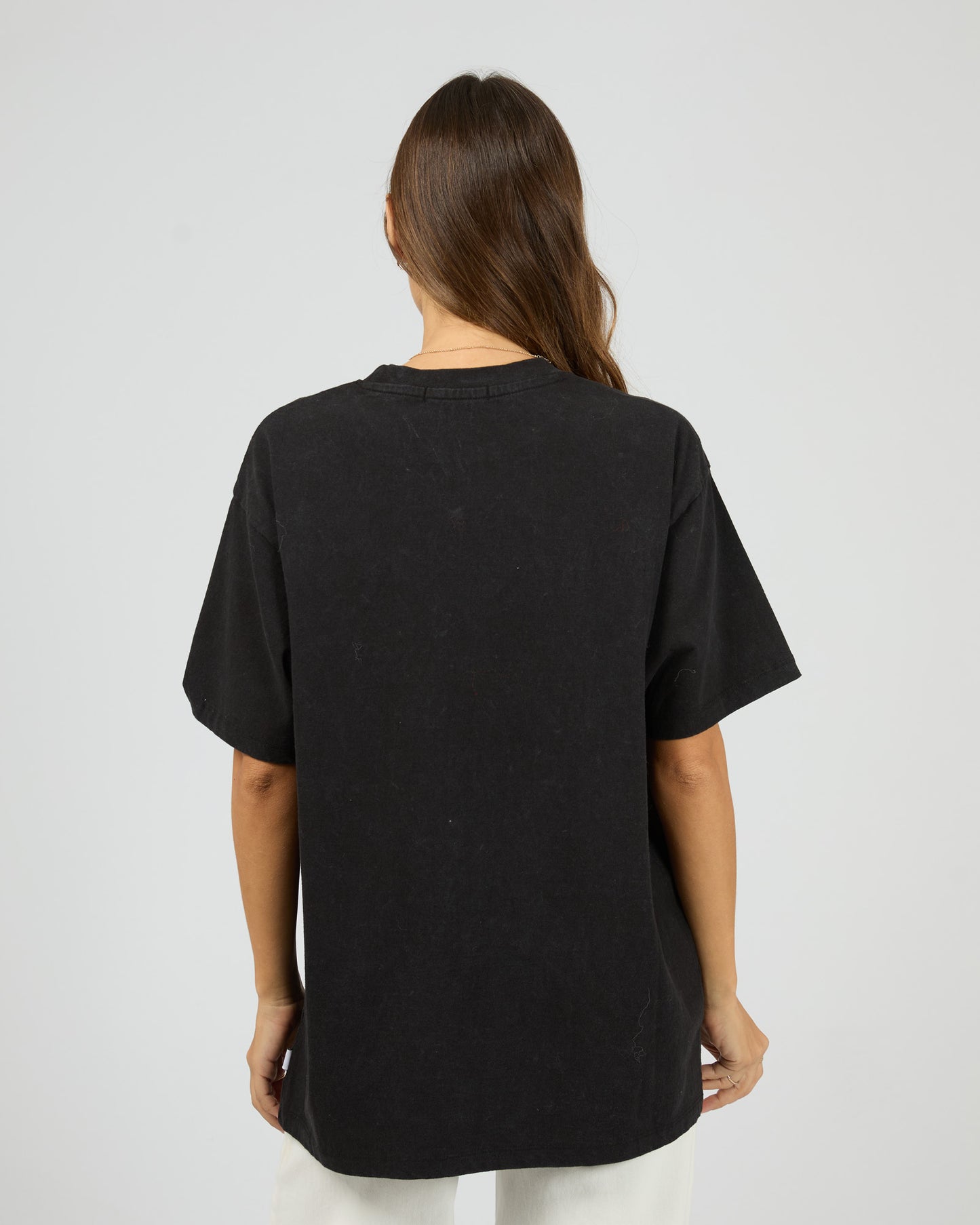 New York Diner Relaxed Tee- Washed Black