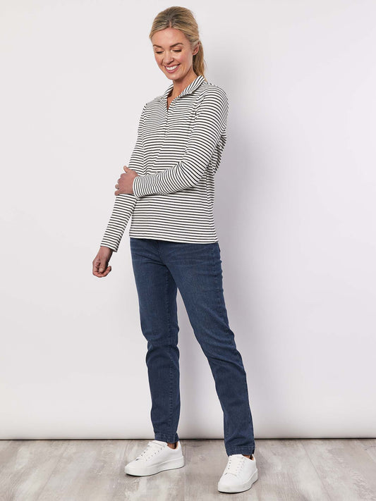 Rib Long Sleeve Tee - Stripe