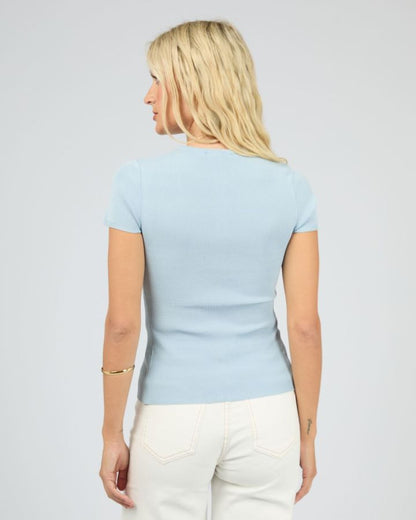 Olive knit Top - Sky