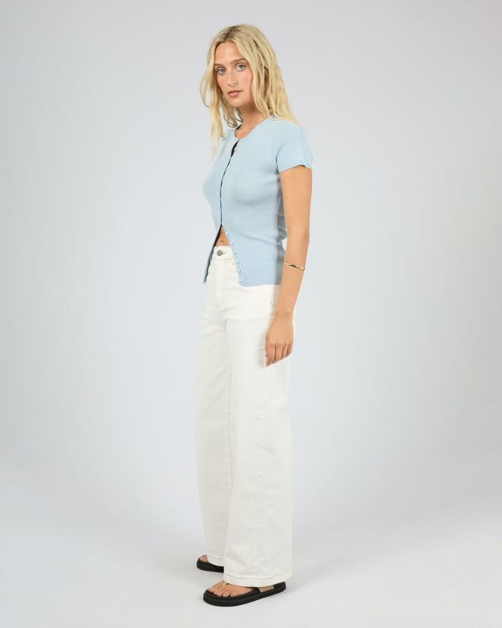 Olive knit Top - Sky