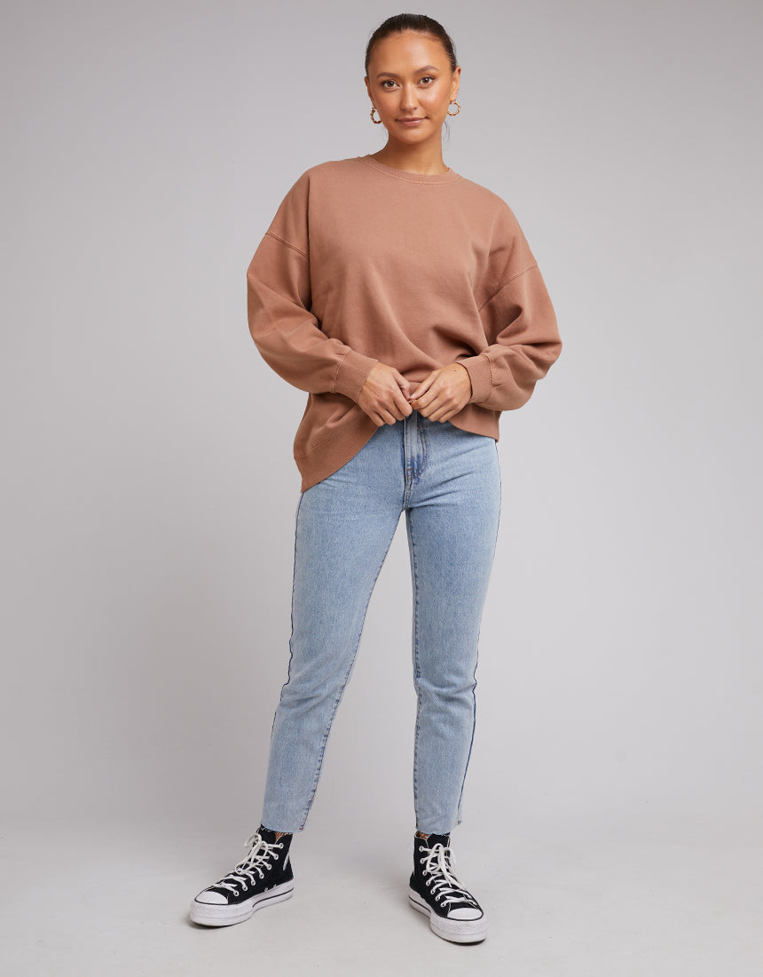 Oversized Crew - Tan