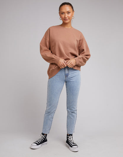 Oversized Crew - Tan