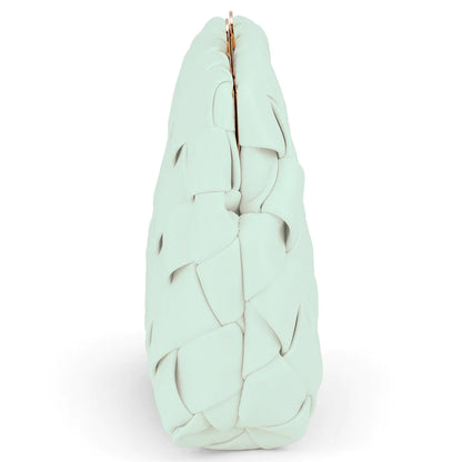 QUINN Woven Clutch - Mint