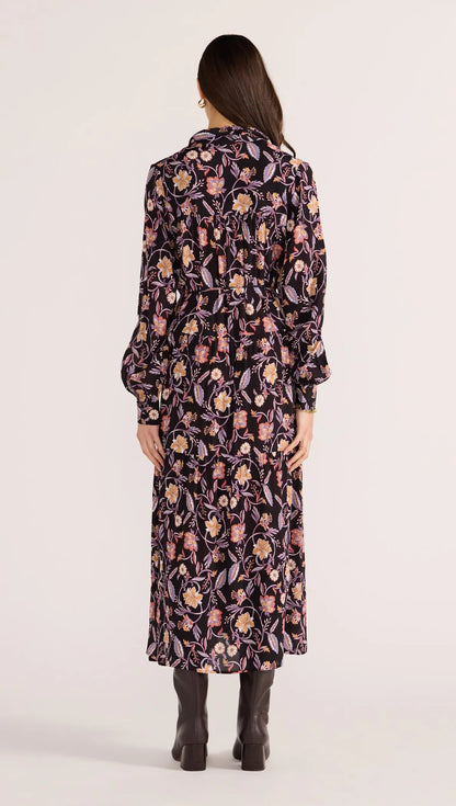 Regal Long Sleeve Midi Dress