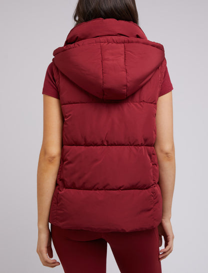 Remi Luxe Puffer Vest - Port
