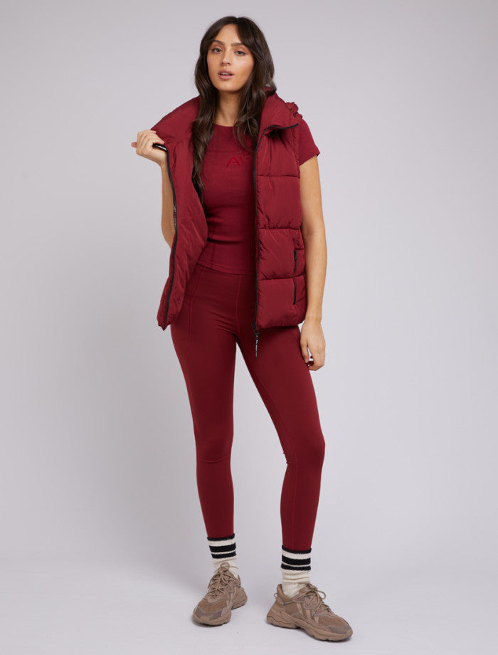 Remi Luxe Puffer Vest - Port
