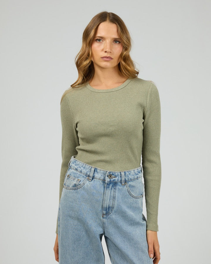 Rib Long Sleeve - Fern