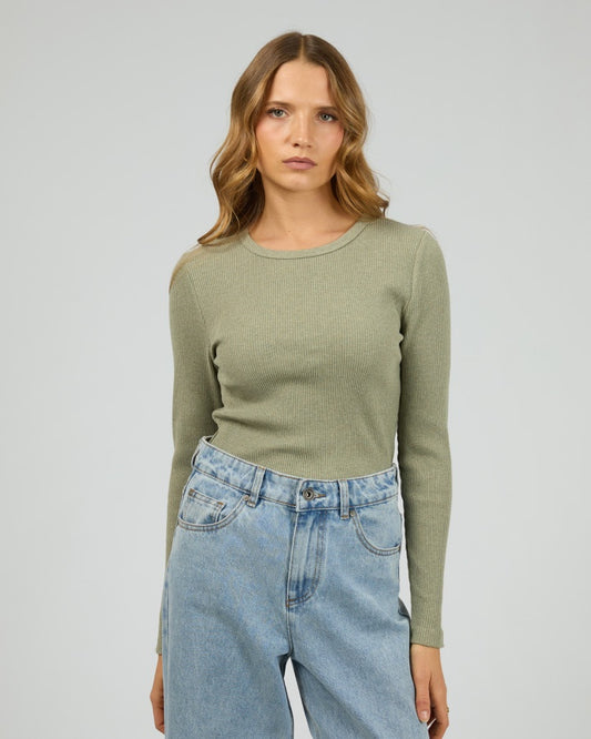 Rib Long Sleeve - Fern