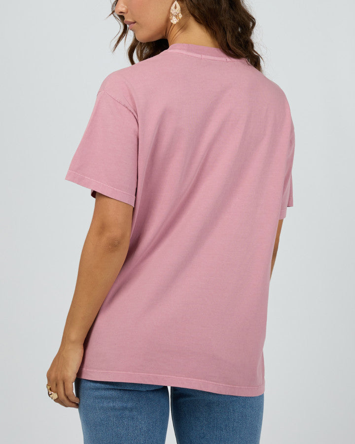 Rocky Mountains Relaxed Tee - Quartz Pink