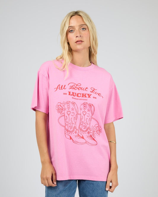 Rodeo Relaxed Tee - Pink