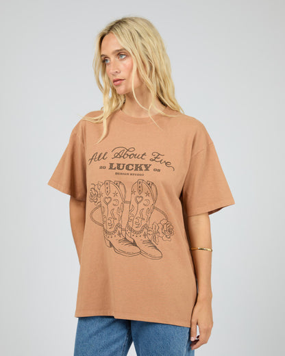 Rodeo Relaxed Tee - Tan