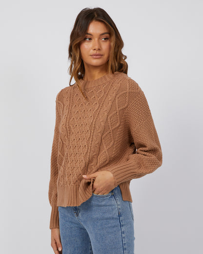 Rue Knit Sweater - Tan