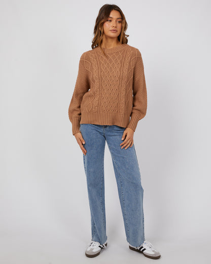 Rue Knit Sweater - Tan