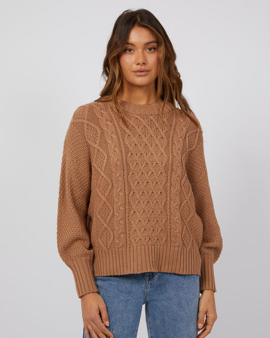 Rue Knit Sweater - Tan