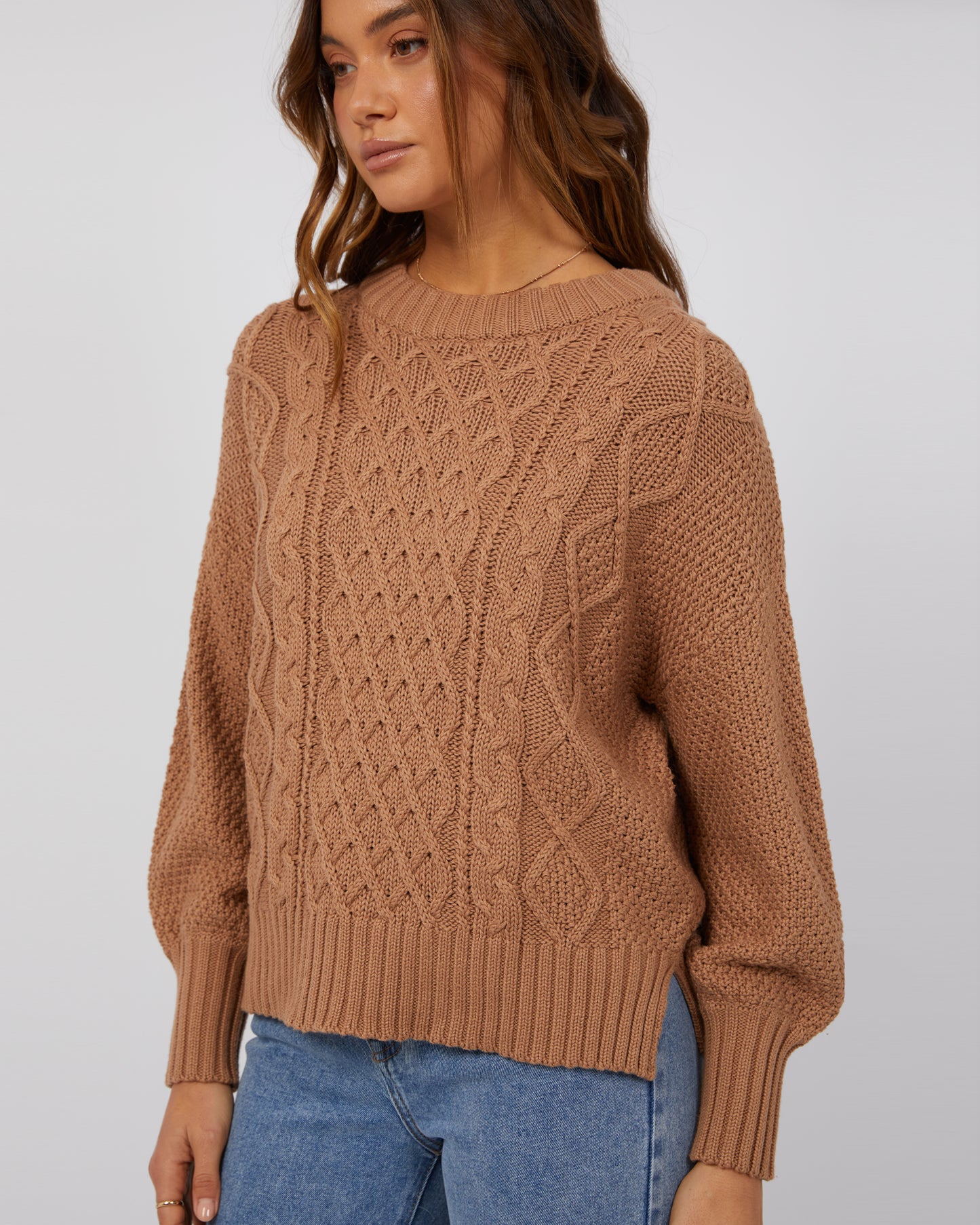 Rue Knit Sweater - Tan