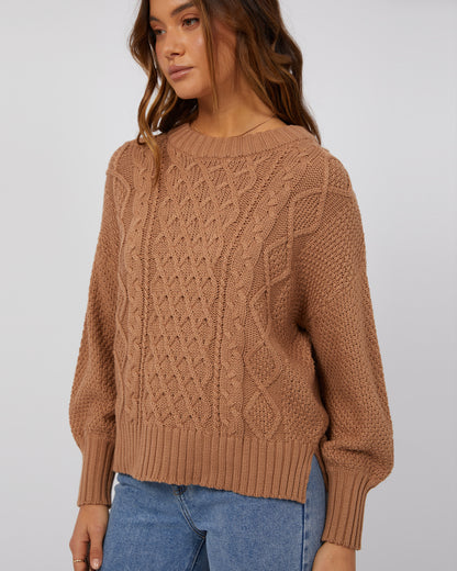 Rue Knit Sweater - Tan