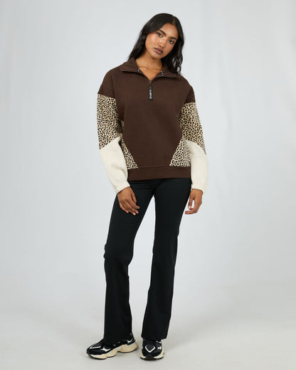 Savannah 1/4 Zip - Brown