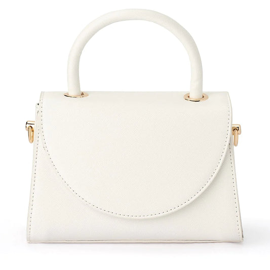 Sasha Top Handle Bag - White