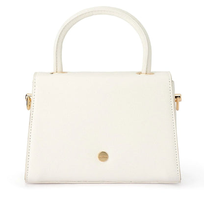 Sasha Top Handle Bag - White